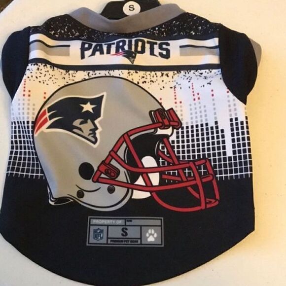 New England Patriots Authentic w Hologram Dog Football Jersey - Picture 1 of 7